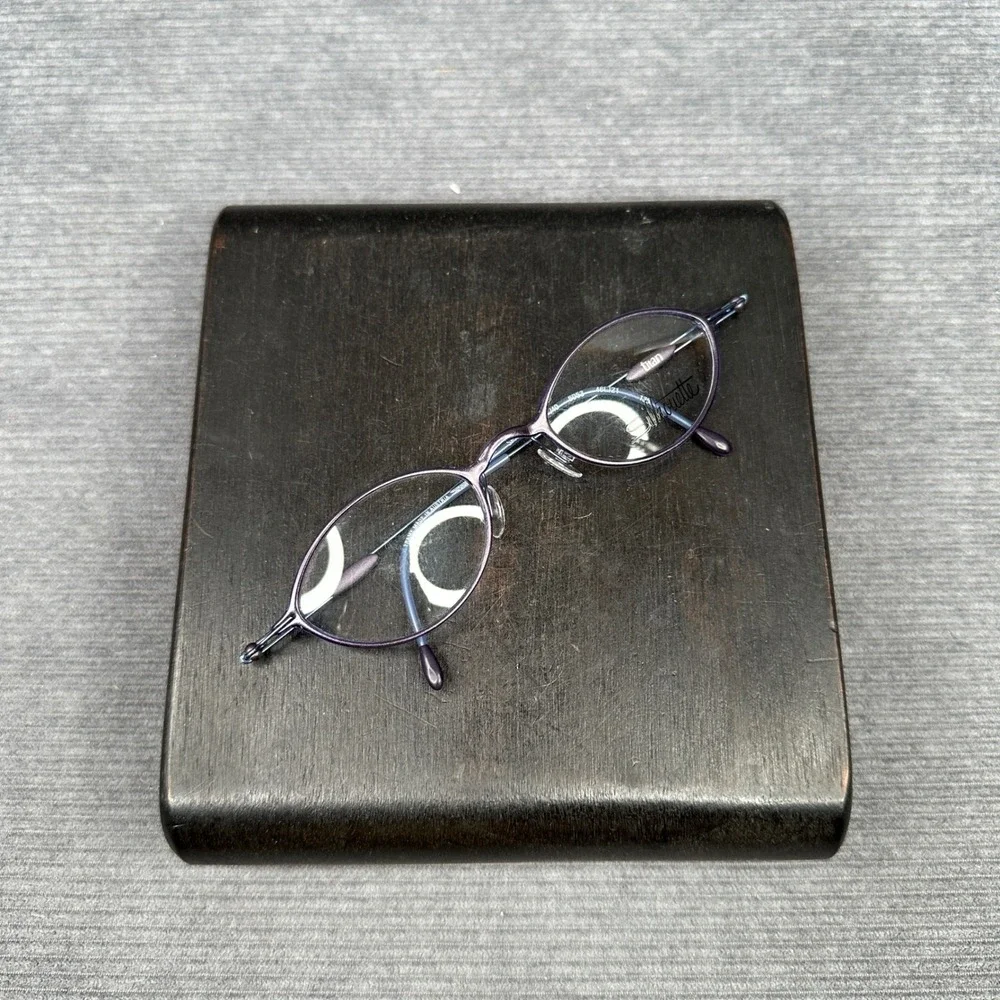 Silhouette SPX M 1948 6053 Purple Oval Y2K Eyeglasses Frames 46-21-135 Austria